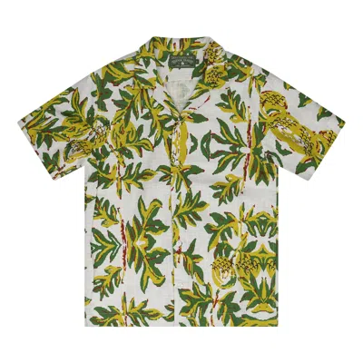 Pre-owned Denim Tears Mountain Button-up T-shirt 'white' | Men's Size S