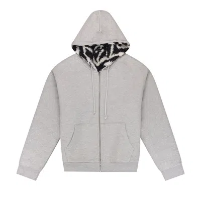 Pre-owned Denim Tears Multi Zebra Lined Hoodie 'grey' | Multi-color | Men's Size Xxl In Multicolor