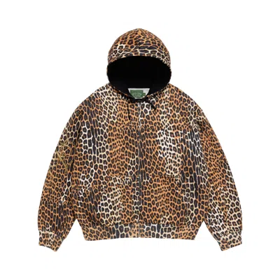 Pre-owned Denim Tears Naacp André Leon Talley Hoodie 'leopard' | Yellow | Men's Size Xxl