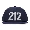 Denim Tears Navy Zip Code Cap In Blue