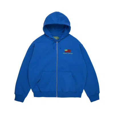 Pre-owned Denim Tears Pan African Zip Hoodie 'blue' | Men's Size L