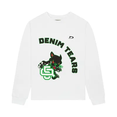 Pre-owned Denim Tears Panther Mascot Long Sleeve Tee 'white' | Men's Size L