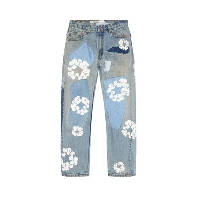 Pre-owned Denim Tears Patchwork Denim Pant 'blue' | Men's Size 38