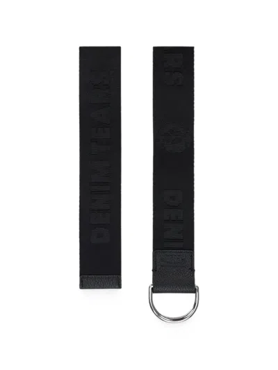 Denim Tears Peace Wreath D-ring Belt In Black