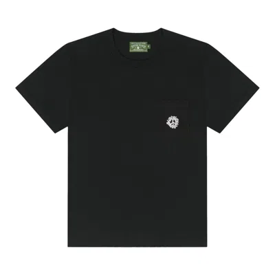 Pre-owned Denim Tears Peace Wreath Pocket Tee 'black' | Men's Size S