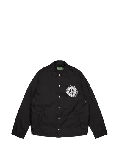 Denim Tears Peace Wreath Shirt Jacket In Black