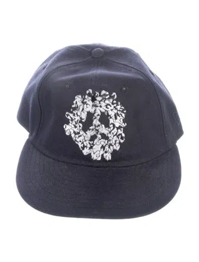 Pre-owned Denim Tears Peace Wreath Snapback Cap In Blue