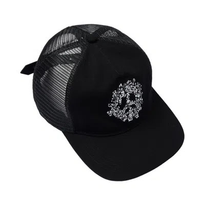 Pre-owned Denim Tears Peace Wreath Trucker Hat 'black' | Men's Size Onesize
