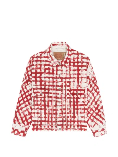 Denim Tears Picnic Plaid Trucker Jacket In Multi