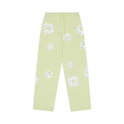 Pre-owned Denim Tears Rhinestone Cotton Wreath Sweatpants 'mint' | Green | Men's Size S