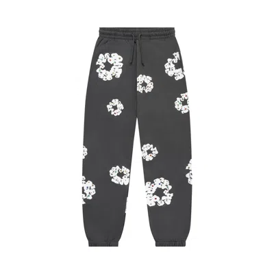 Pre-owned Denim Tears Rhinestone Cotton Wreath Sweatpants 'vintage Black'