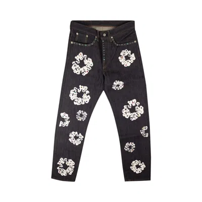 Pre-owned Denim Tears Rhinestone Wreath Jeans 'indigo'