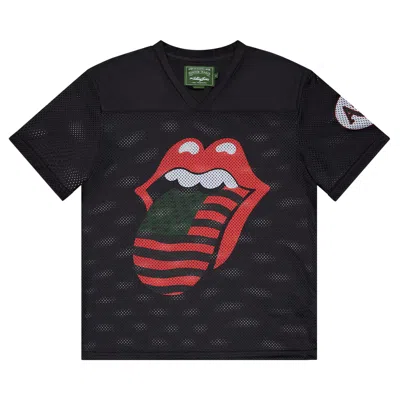 Pre-owned Denim Tears Rolling Stones Football Jersey 'black' | Men's Size M
