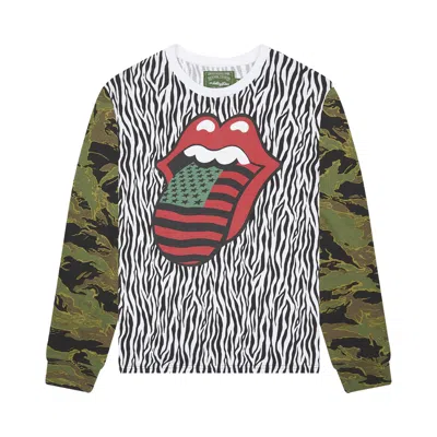 Pre-owned Denim Tears Rolling Stones Long-sleeve Tee 'multi' | Multi-color | Men's Size Xl
