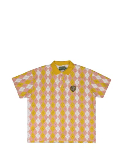 Denim Tears Short-sleeve Polo Shirt In Brown