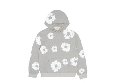 Pre-owned Denim Tears Size Xl -  Grey Hoodie Cotton Wreath Sweatshirt Gray Brand