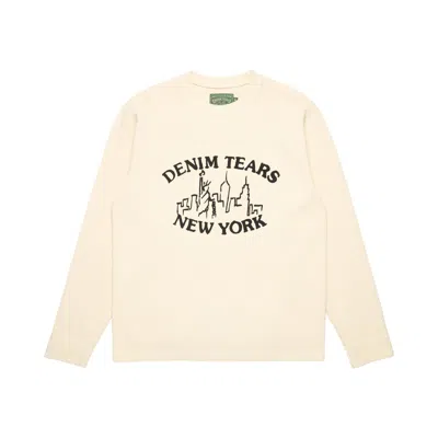 Pre-owned Denim Tears Skyline Thermal 'oatmeal' | Cream | Men's Size Xl In White