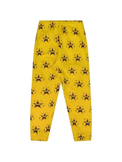 Denim Tears Star-print Track Pants In Yellow