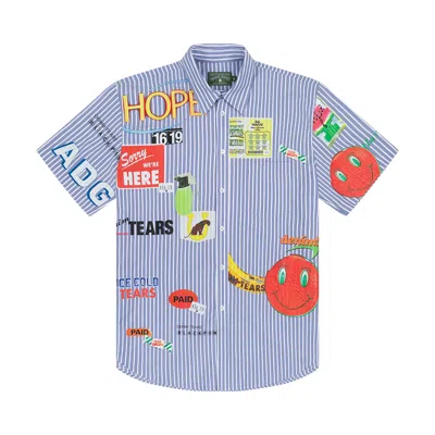 Pre-owned Denim Tears Sweet Corner Short Sleeve Shirt 'blue' | Men's Size M