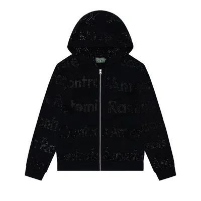 Pre-owned Denim Tears Systemic Racism Controls America Zip Hoodie 'black' | Men's Size L