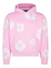 Denim Tears The Cotton Wreath "powder Pink" Hoodie
