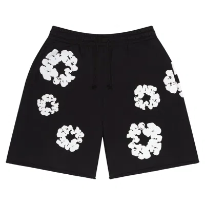 Pre-owned Denim Tears The Cotton Wreath Shorts 'black' 'black' | Men's Size M