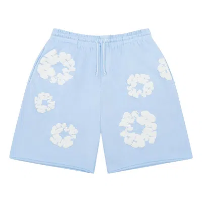 Denim Tears The Cotton Wreath Sweat Shorts 'powder Blue'