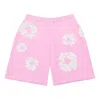 Denim Tears The Cotton Wreath Track Shorts In Pink