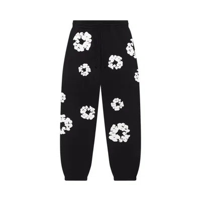 Pre-owned Denim Tears The Cotton Wreath Sweatpants 'black' | Men's Size Xl
