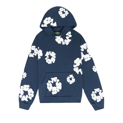Pre-owned Denim Tears The Cotton Wreath Sweatshirt 'navy' In Blue