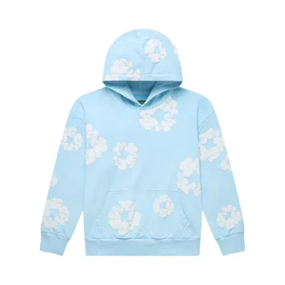 Pre-owned Denim Tears The Cotton Wreath Sweatshirt 'powder Blue' | Men's Size L