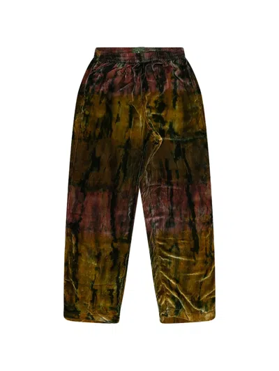 Denim Tears Tie-dye Velour Track Pants In Multi