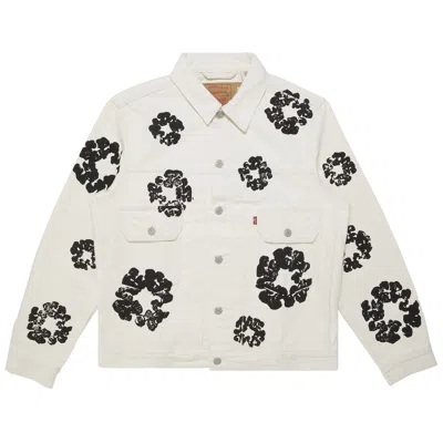 Pre-owned Denim Tears Type Ii All Over Wreath Jacket 'white'