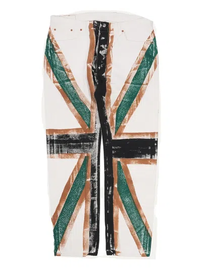 Denim Tears Union Jack Jeans In Multi