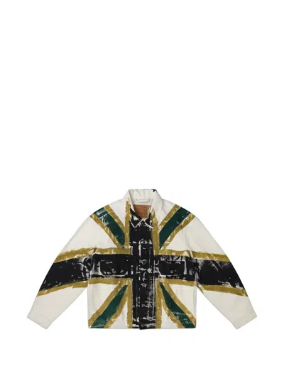 Denim Tears Union Jack Type-2 Denim Jacket In White