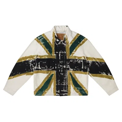Pre-owned Denim Tears Union Jack Type-2 Jacket 'white' | Men's Size S