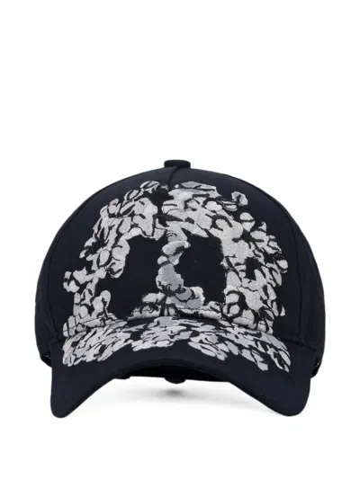 Denim Tears University Embroidered Baseball Cap In Black