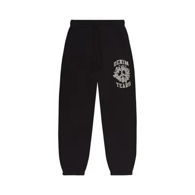 Pre-owned Denim Tears University Sweatpants 'black/grey' | Men's Size Xl