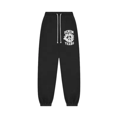 Pre-owned Denim Tears University Sweatpants 'black/white' | Men's Size Xl