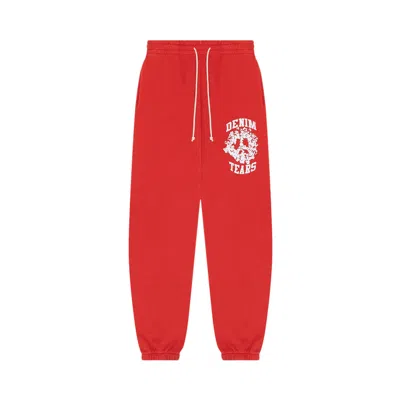 Pre-owned Denim Tears University Sweatpants 'red'