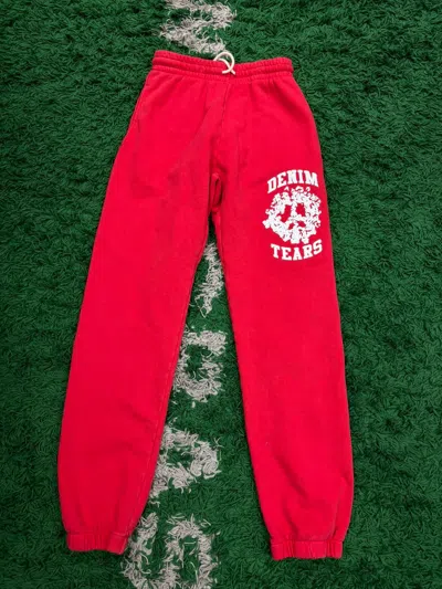 Pre-owned Denim Tears University Sweatpants Red
