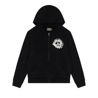Pre-owned Denim Tears University Zip Hoodie 'black/white' | Men's Size Xl