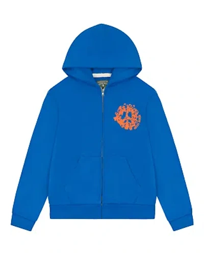 Pre-owned Denim Tears University Zip Hoodie Royal Blue