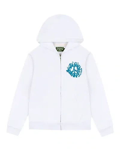 Pre-owned Denim Tears University Zip Hoodie White