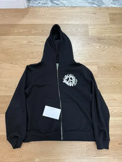 Pre-owned Denim Tears University Zip Up In Black