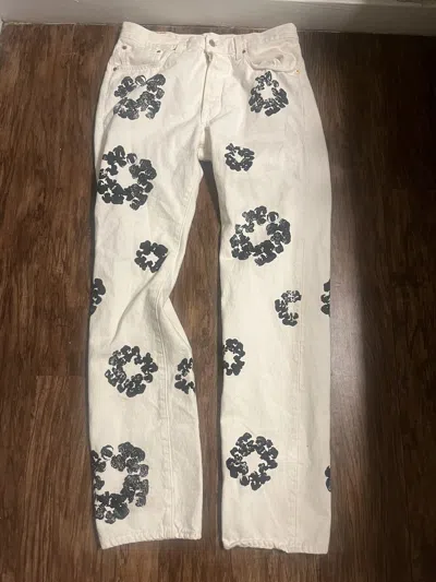 Pre-owned Denim Tears Used  White Jean Pants