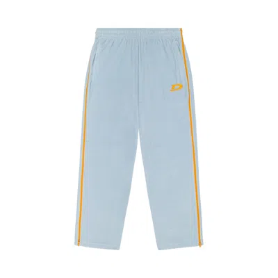Pre-owned Denim Tears Velour Warmup Track Pants 'light Blue' | Men's Size L