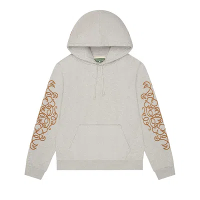 Pre-owned Denim Tears Western Embroidered Hoodie 'grey' | Men's Size Xl In Gray