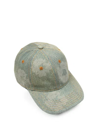 Denim Tears Wreath Denim Cap In Multi
