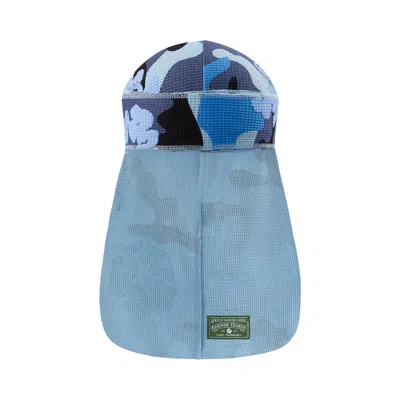 Pre-owned Denim Tears Wreath Durag 'blue Camo' | Multi-color | Men's Size Onesize